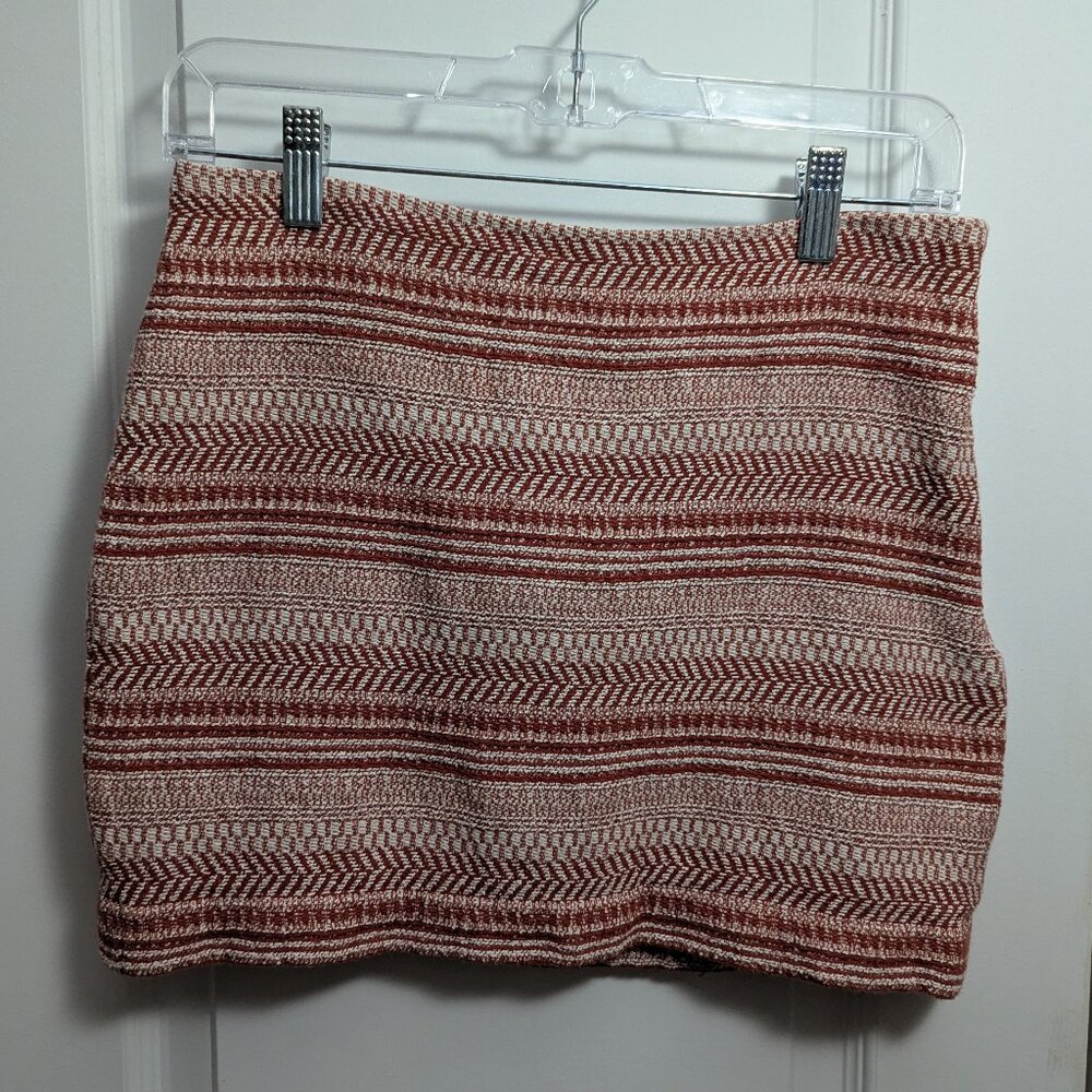 Banana Republic Tweed Skirt-Red/White